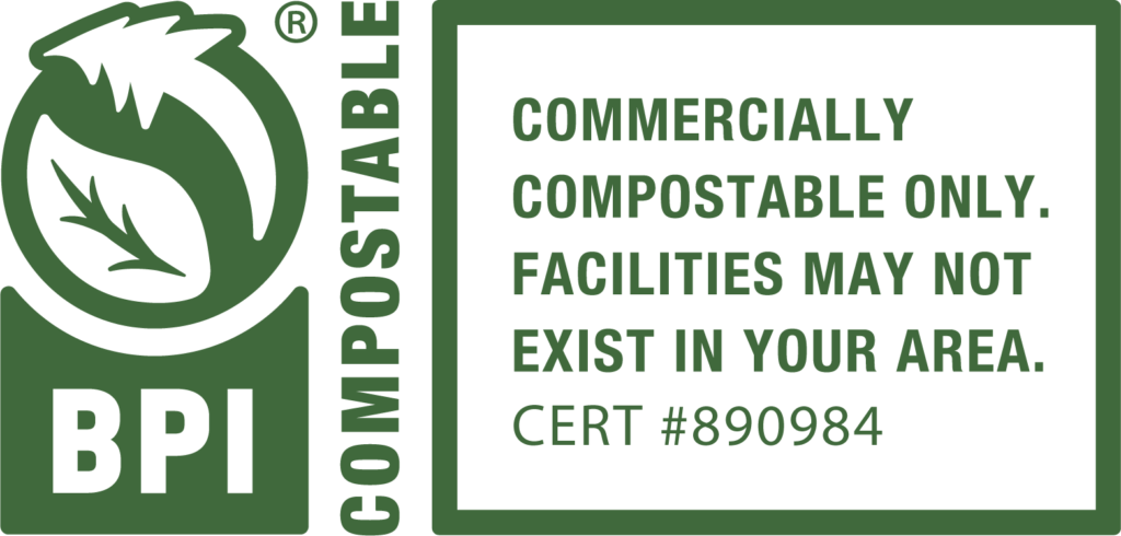 Nos produits respectent les normes de compostabilité et sont certifiés BPI.